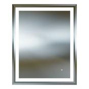 Latona 80x60cm Rectangular LED Bathroom Mirror image