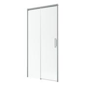 Radaway Idea DWJ Recess Shower Door – Brushed Nickel, 6mm Glass