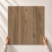 Serene Smooth Brown Rectified Ceramic Wall Tiles – 25x75cm