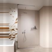 Radaway Modo XL Brushed Nickel Walk-In Shower Enclosure – 10mm Glass image