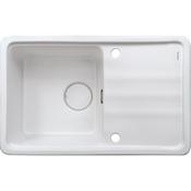 Momi Ceramic sink, 1-bowl with drainer - 760x600mm
