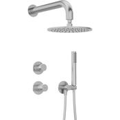 Silia Hexa Concealed shower set, with a shower head