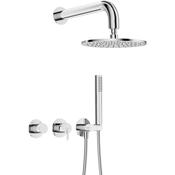 Silia Concealed shower set, with a shower head - with horizontal mixer