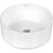 Silia Hexa Ceramic washbasin, countertop, asymmetrical