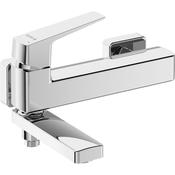Blur Bath mixer, wall-mounted - with foldable spout
