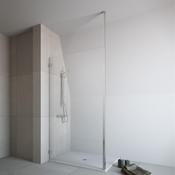 Telescopic Support Bar For 8mm Glass - Chrome