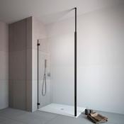 Telescopic Support Bar for 8mm Glass - Black