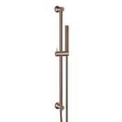 Bathworks Essentials Riser Rail &amp; Handset Including Hose Brushed Bronze