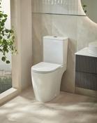 Tavistock Compass Round Open Back Close Coupled Toilet &amp; Soft Close Seat image