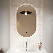 Bathworks Essentials Aubrey Tablet Mirror 500×800 Brushed Nickel image