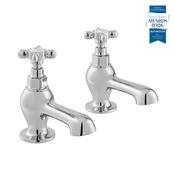 Vado Axbridge Bath Pillar Taps, Cross Handles image