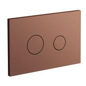 Vado Round Button Flush Plate - Brushed Bronze image