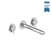 Vado Safari Lever 3 Hole Wall Mounted Basin Mixer - Low Pressure image
