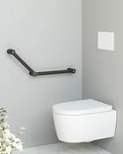 Sonia Go Care Angled Grab Bar 600 x 400mm - Black