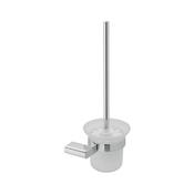 Vado Photon Wall-Mounted Toilet Brush With Frosted Glass Holder Chrome