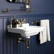 Burlington Guild Wall Hung Cloakroom Basin Gloss White 450mm image