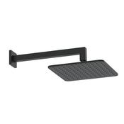 Bathworks Essentials Square Shower Arm &amp; Head Matte Black image