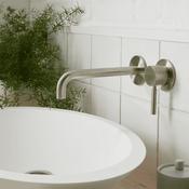 Vado Origins Knurled Slimline Wall Mounted Basin Mixer Tap image