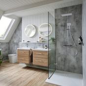 Vado Cameo 500mm Round Illuminated Bathroom Mirror image