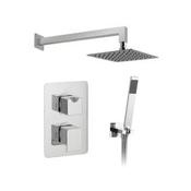 VADO DX Phase 2 Outlet Thermostatic Shower Set Chrome image