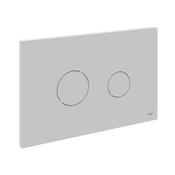 Vado Round Button Flush Plate - Matt White