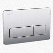 Laufen Inox AW2 Anti-Vandal Dual Flush Plate – Brushed Stainless Steel image