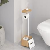 Sonia BIOCO Toilet Roll  Holder Freestanding Nat White