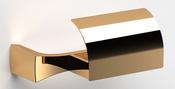 S7 Toilet Roll Holder With Cover - Polished Gold