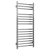 Reina Luna Polished Stainless Steel Heated Towel Rail - 1200 x 500mm image