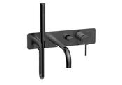 Bathworks Essentials Wall Mounted Bath Shower Mixer &amp; Handset Gunmetal image