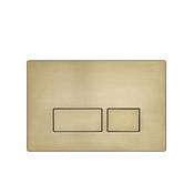 Tavistock Square Flush Plate - Brushed Brass