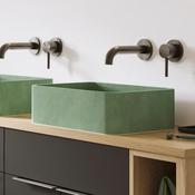HiB Entero Rectangular Concrete Countertop Basin