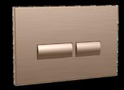 Bathworks Essentials Square Brushed Bronze Dual Flush Button image