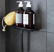 Reframe Shower Shelf &amp; Shower Wiper || Black