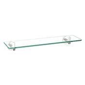 Bathworks Essentials Delta Glass Shelf Chrome