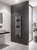 Wingrave 1200 x 400 Straight Multirail Chrome Towel Radiator image
