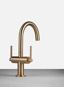 Tavistock Cohort Lever Twin Handle Basin Mixer &amp; Click Waste