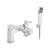 Vado Phase Deck Mounted Bath Shower Mixer Tap Chrome image
