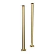 Tavistock Traditional Bath Stand Pipes 720mm Brushed Brass