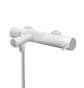 Water evolution Flow bath thermostatic Valve with hand shower set Matt White image