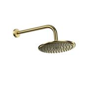 Bathworks Essentials Round Shower Arm &amp; Head Brushed Brass image