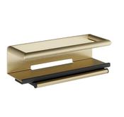 HIB Shower Shelf With Squeegee - Brushed Brass