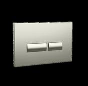 Bathworks Essentials Square Button Brushed Nickel image