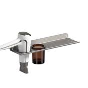 The Sonia Quick Tumbler and Hair Dryer Shelf - Aluminium Steel