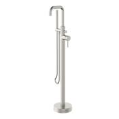 Bathworks Essentials Core Freestanding Bath Shower Mixer Brushed Nickel image