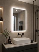 LED Mirror with Demister Pad &amp; Shaver Socket 500x700mm image