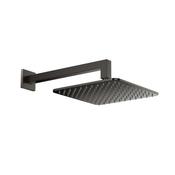 Bathworks Essentials Square Shower Arm &amp; Head Gunmetal image