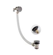 Bathworks Essentials Round Bath Filler &amp; Overflow Gunmetal