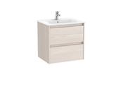 Roca Tenet 600mm 2 Drawer Vanity Unit with Basin - Nordic Ash image