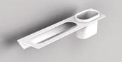 Universal : Minimalist towel Bar 400mm + TUMBLER